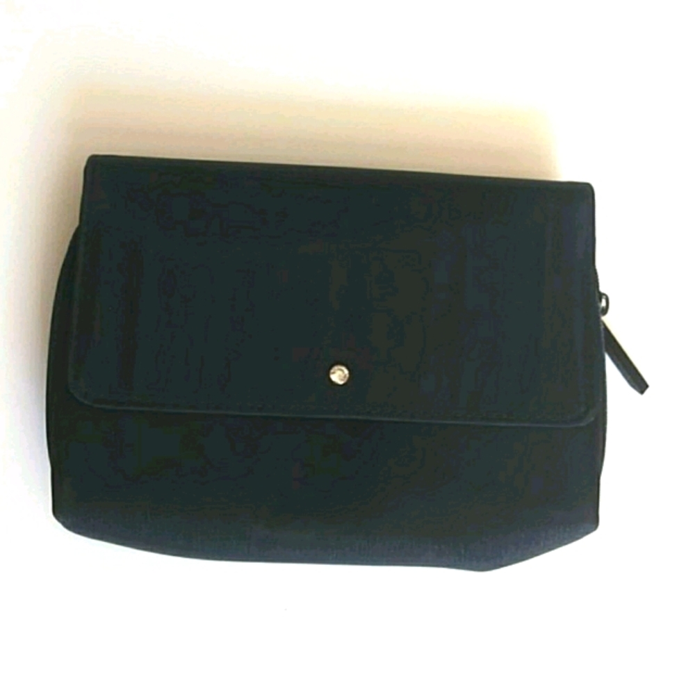 Swarovski black small cosmetic bag with cr…